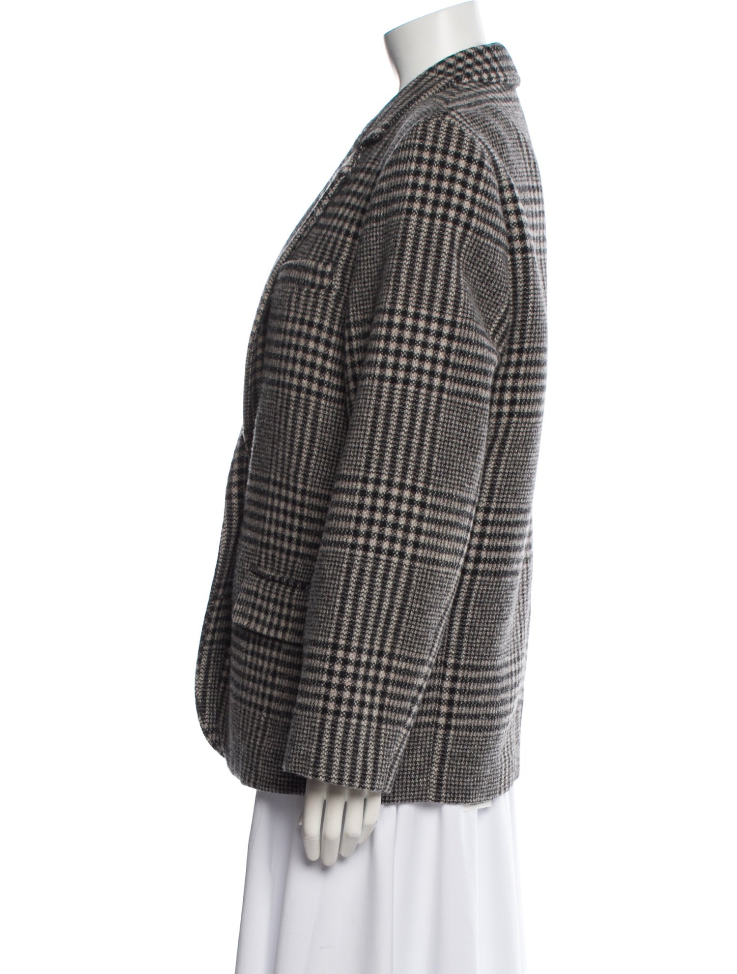 Étoile Isabel Marant Wool Plaid Print Blazer