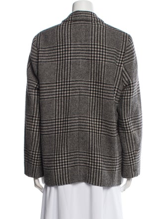Étoile Isabel Marant Wool Plaid Print Blazer