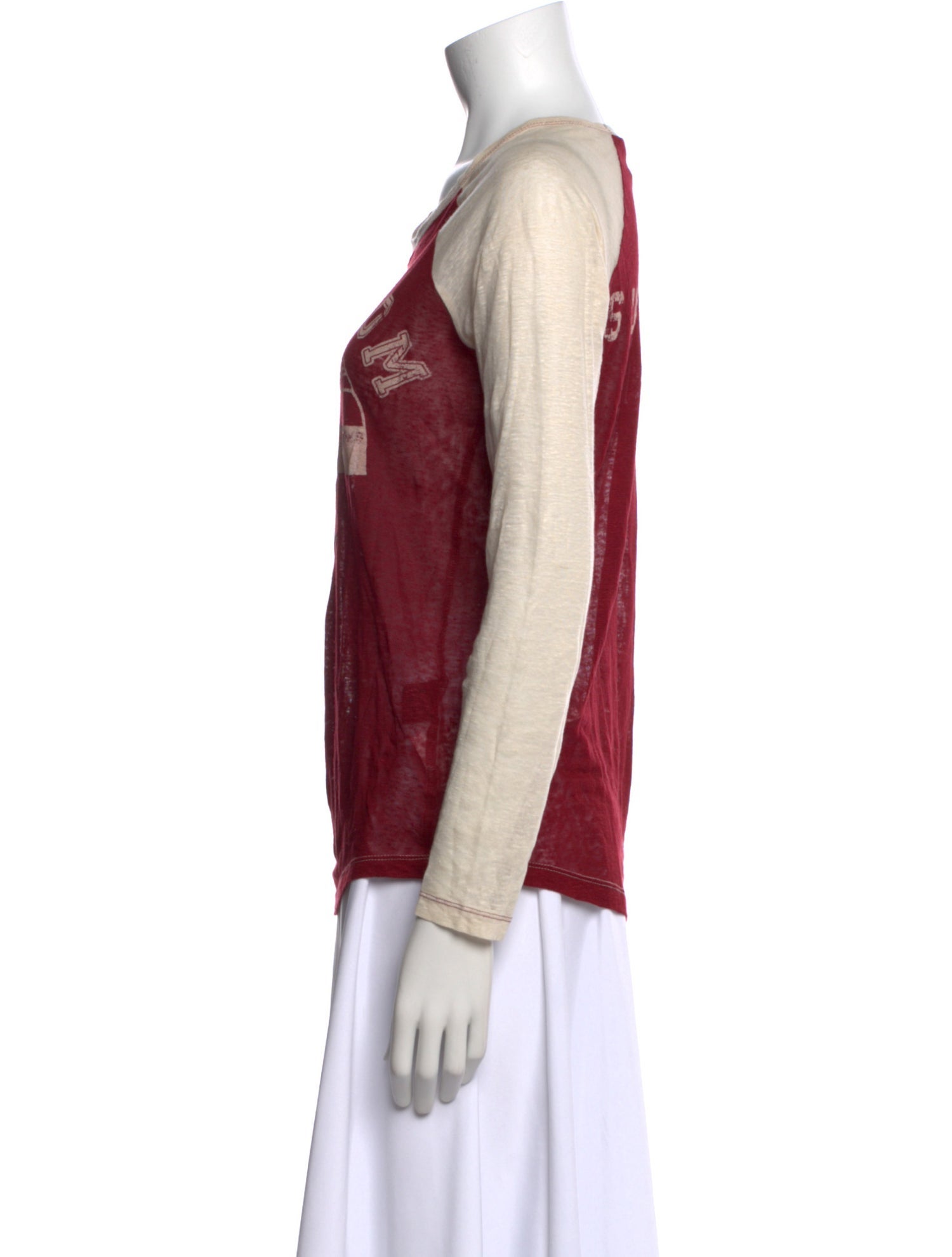 Étoile Isabel Marant Linen Graphic Print T-Shirt w/ Tags