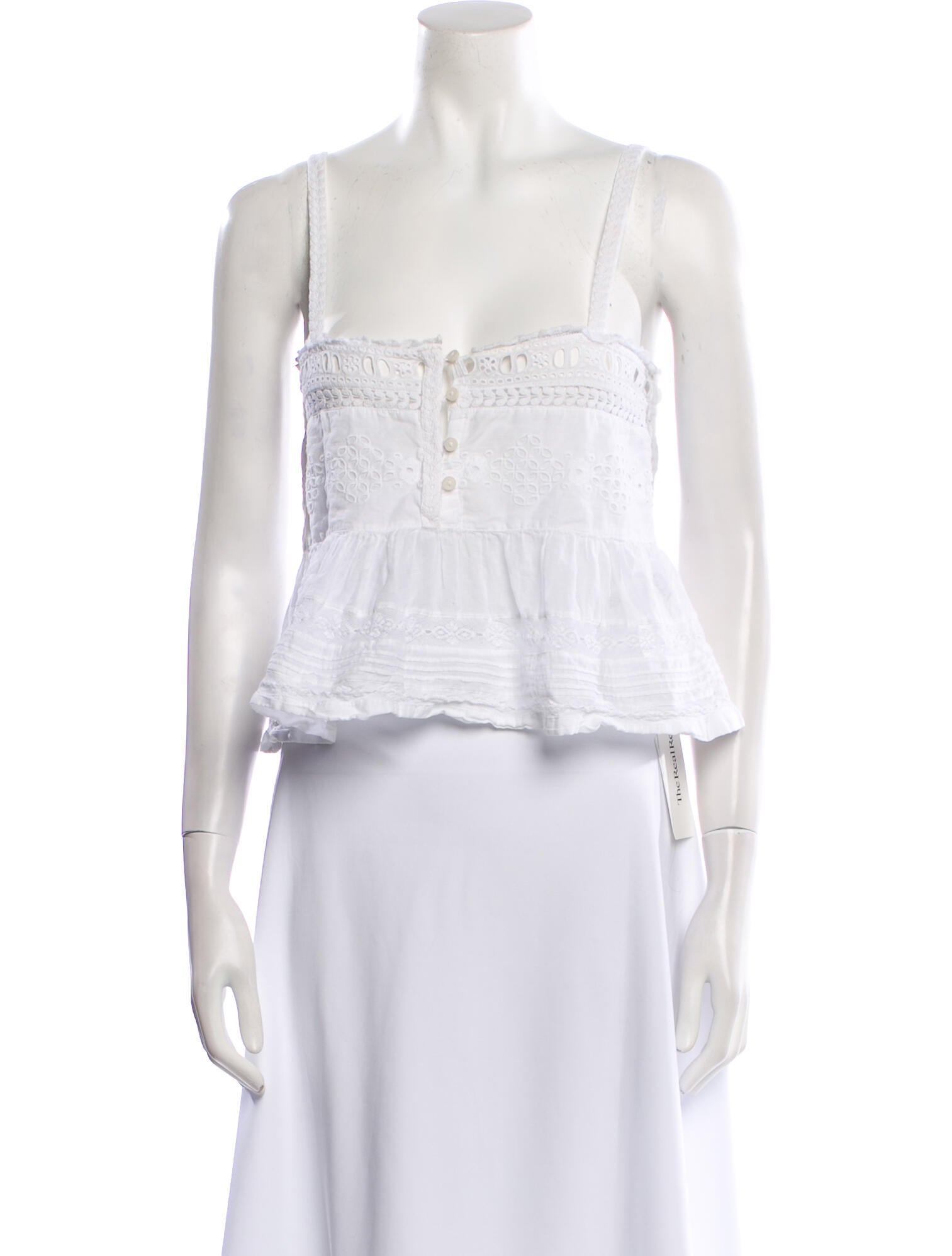 Étoile Isabel Marant Square Neckline Sleeveless Crop Top