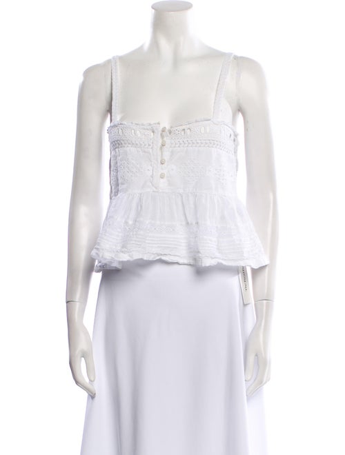 Étoile Isabel Marant Square Neckline Sleeveless Crop Top