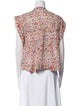 Étoile Isabel Marant Floral Print Mock Neck Blouse