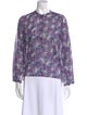 Étoile Isabel Marant Printed Mock Neck Blouse