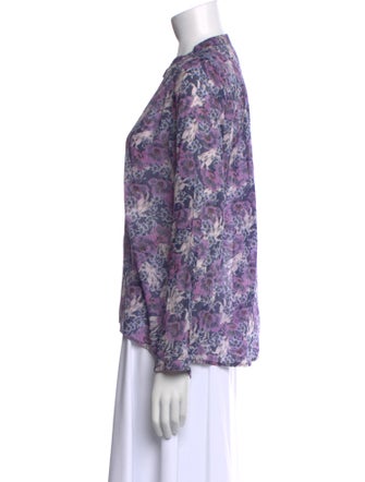 Étoile Isabel Marant Printed Mock Neck Blouse