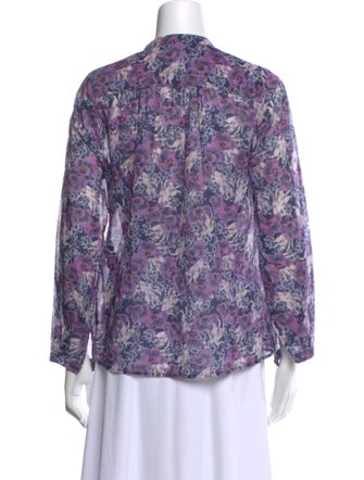 Étoile Isabel Marant Printed Mock Neck Blouse