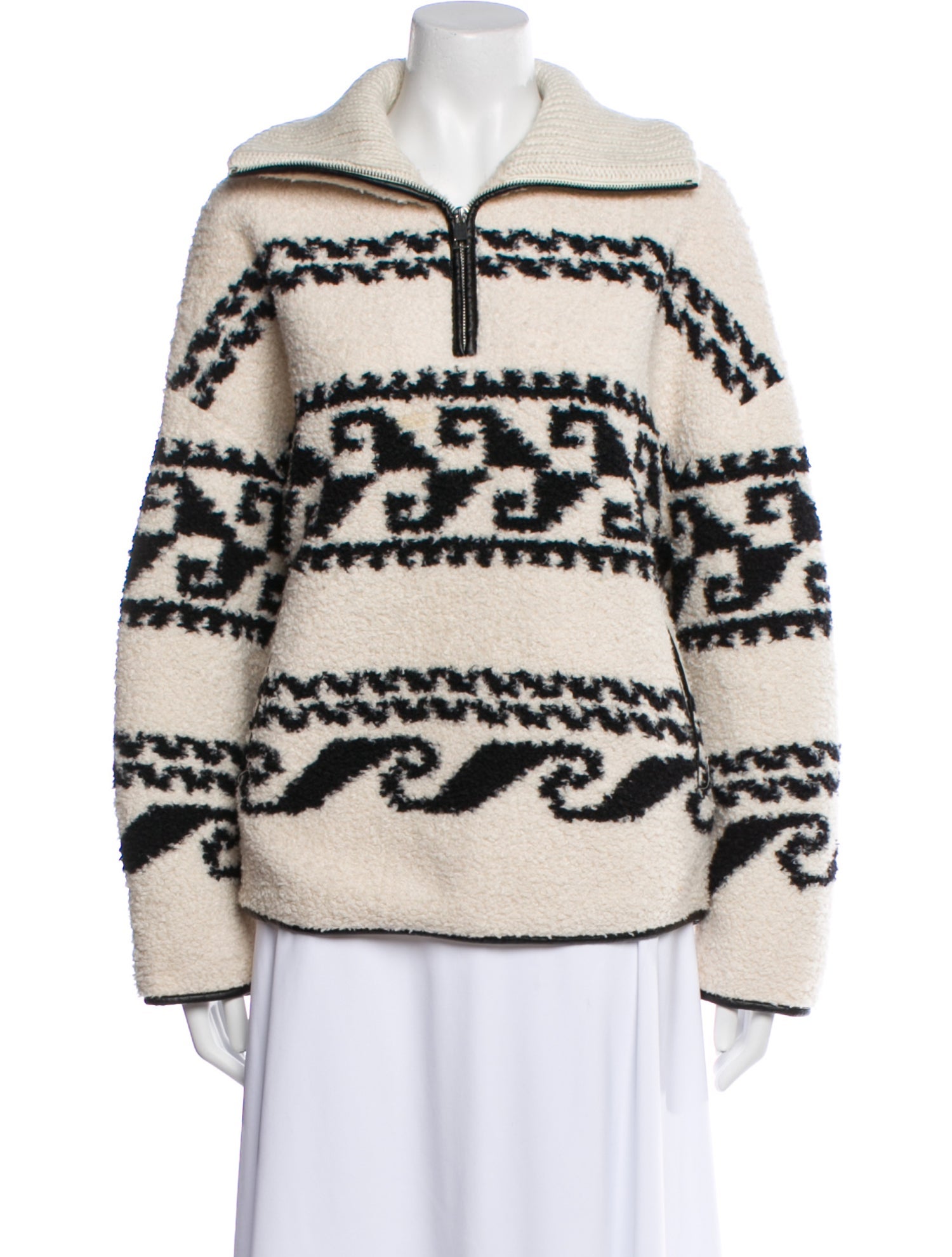 Étoile Isabel Marant Printed Faux Fur Jacket