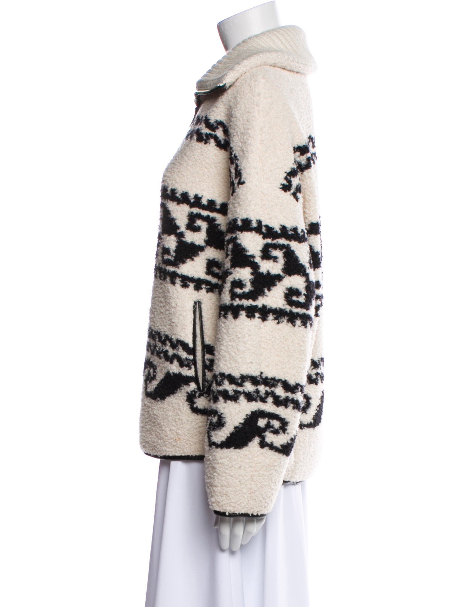 Étoile Isabel Marant Printed Faux Fur Jacket