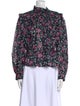 Étoile Isabel Marant Floral Print Mock Neck Blouse