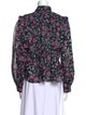 Étoile Isabel Marant Floral Print Mock Neck Blouse