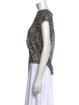 Étoile Isabel Marant Printed Crew Neck Crop Top