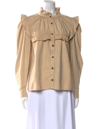 Étoile Isabel Marant Mock Neck Long Sleeve Blouse