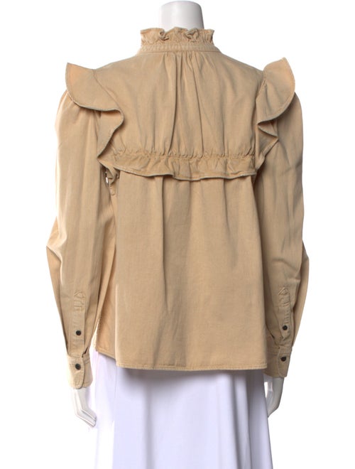 Étoile Isabel Marant Mock Neck Long Sleeve Blouse