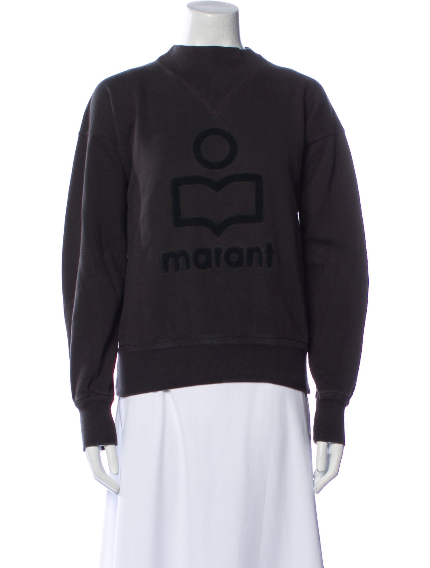 Étoile Isabel Marant Graphic Print Mock Neck Sweater