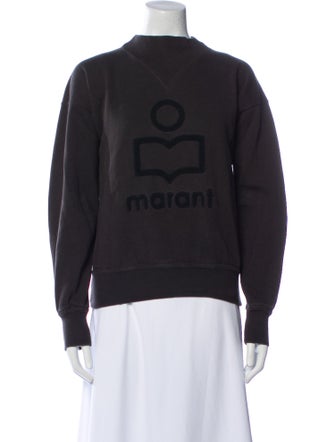 Étoile Isabel Marant Graphic Print Mock Neck Sweater