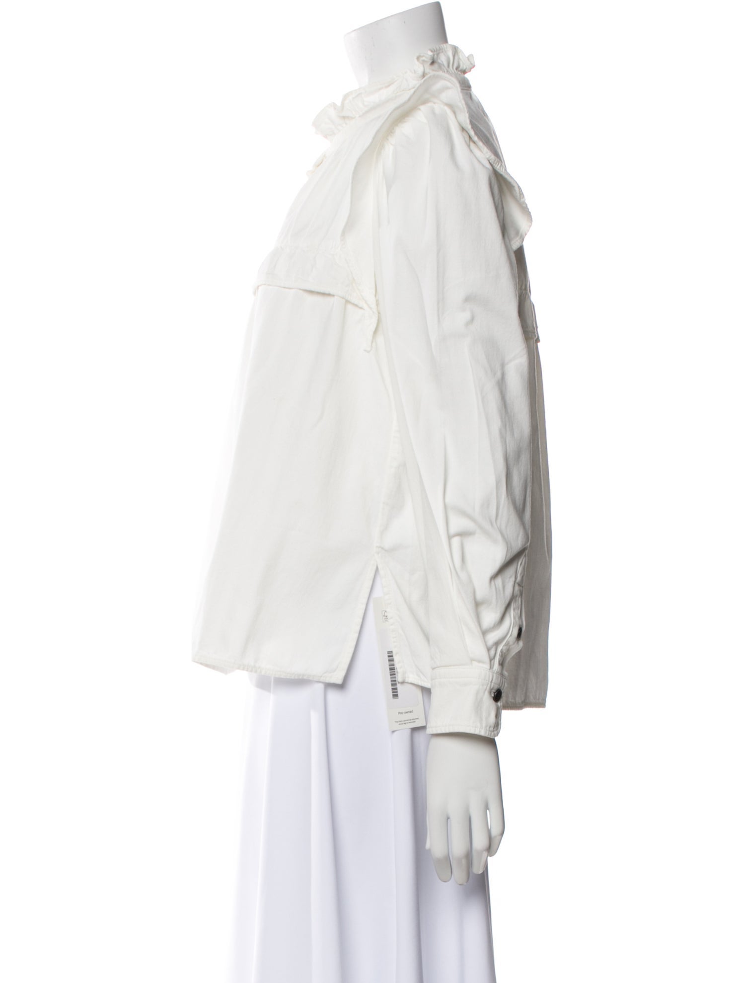 Étoile Isabel Marant Mock Neck Long Sleeve Button-Up Top w/ Tags