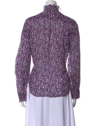 Étoile Isabel Marant Printed Mock Neck Blouse