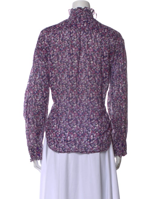 Étoile Isabel Marant Printed Mock Neck Blouse