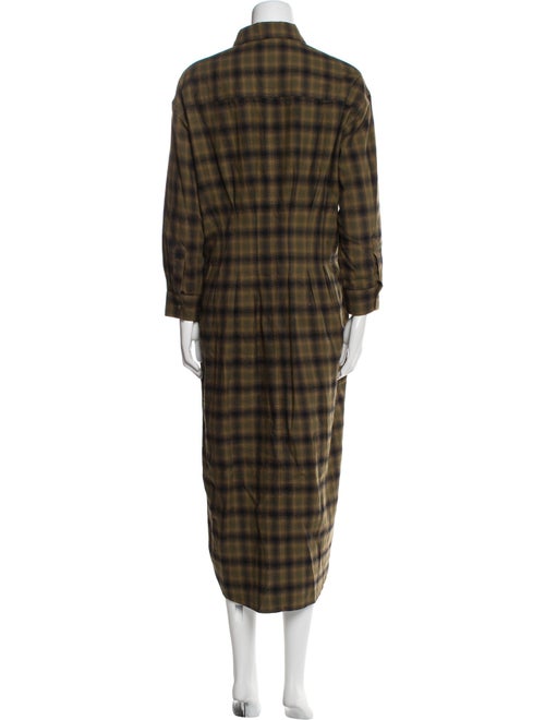 Étoile Isabel Marant Plaid Print Long Dress