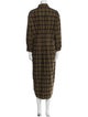 Étoile Isabel Marant Plaid Print Long Dress