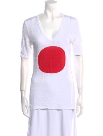 Étoile Isabel Marant Linen Graphic Print T-Shirt