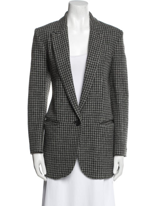 Étoile Isabel Marant Wool Houndstooth Print Blazer