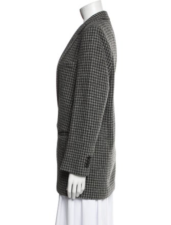 Étoile Isabel Marant Wool Houndstooth Print Blazer