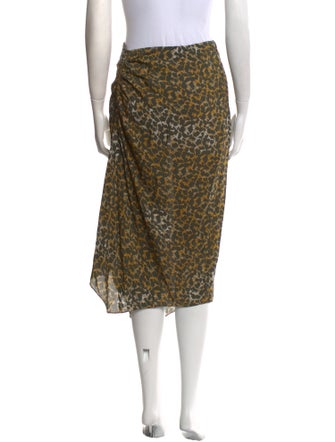 Étoile Isabel Marant Animal Print Midi Length Skirt