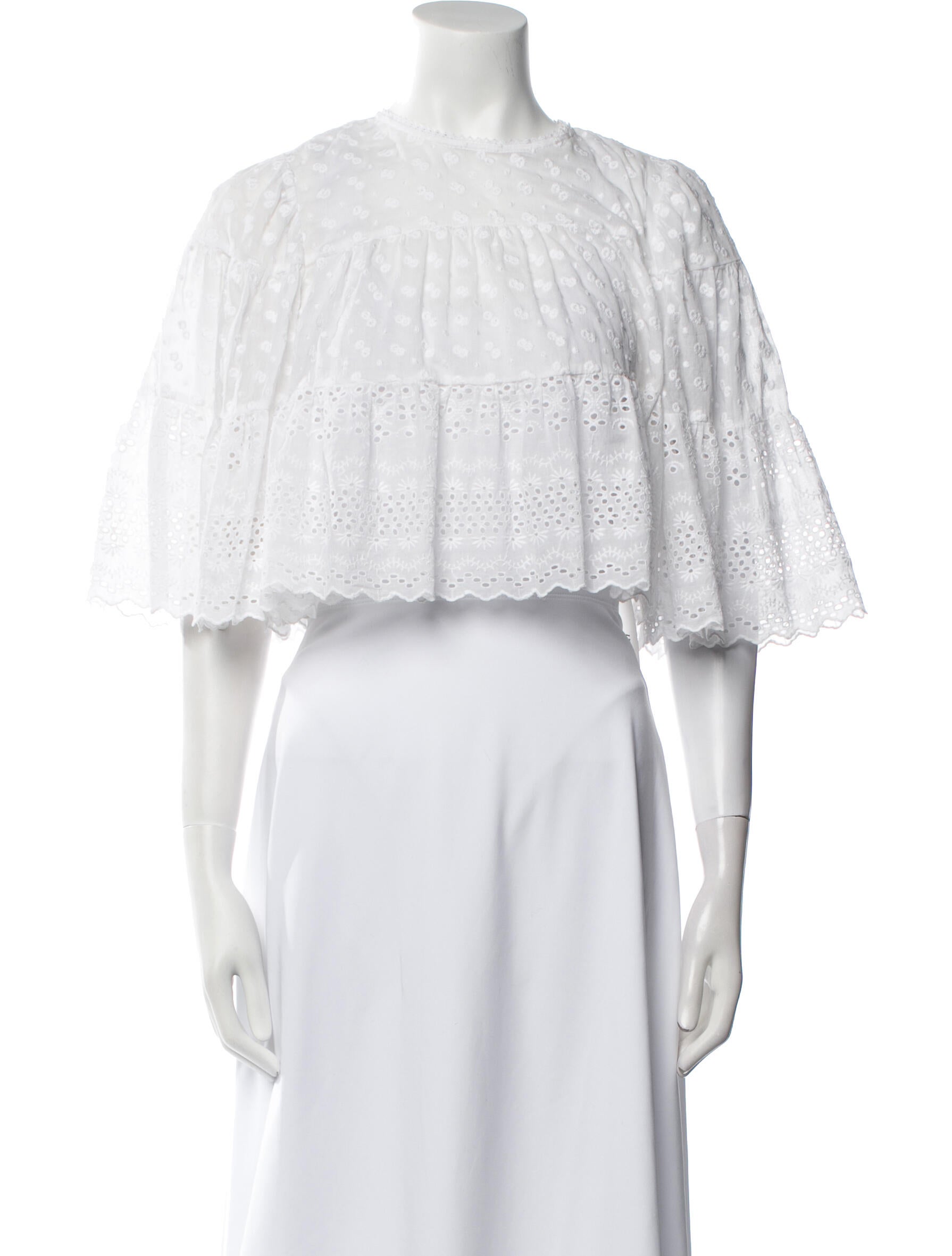 Étoile Isabel Marant Crew Neck Short Sleeve Crop Top