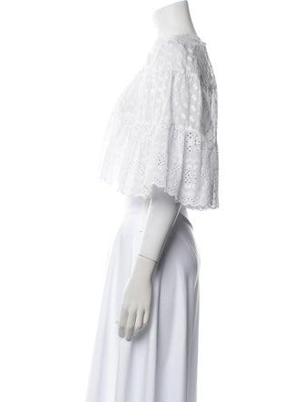 Étoile Isabel Marant Crew Neck Short Sleeve Crop Top