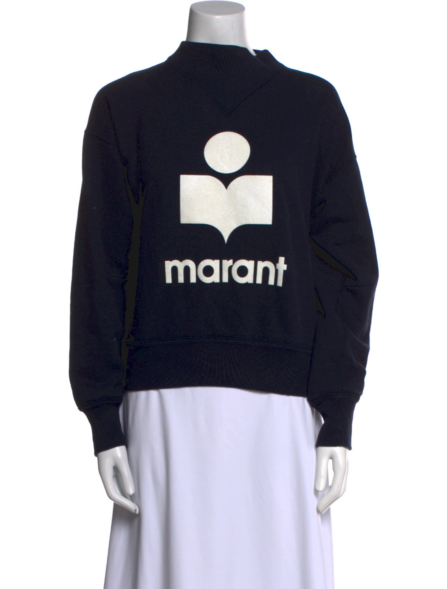 Étoile Isabel Marant Graphic Print Mock Neck Sweater