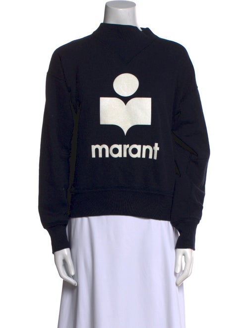 Étoile Isabel Marant Graphic Print Mock Neck Sweater