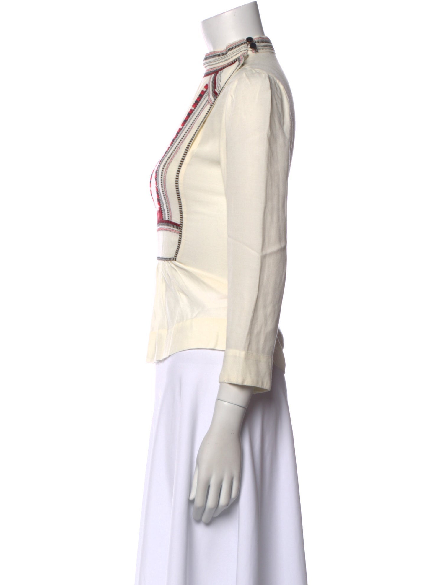 Étoile Isabel Marant Mock Neck Three-Quarter Sleeve Blouse w/ Tags