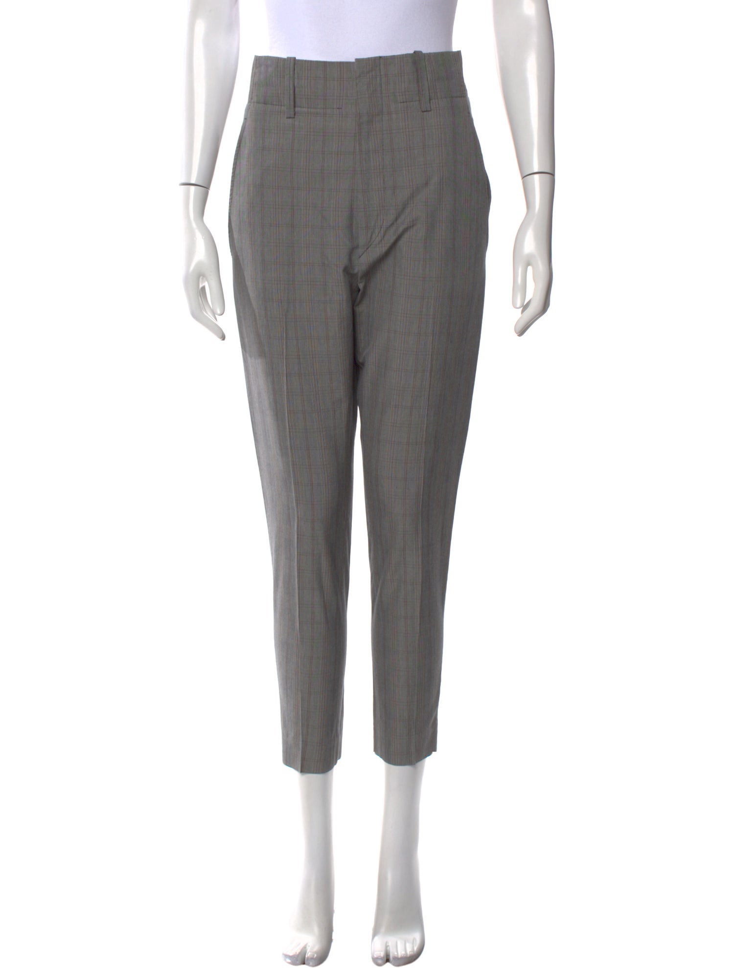 Étoile Isabel Marant Plaid Print Skinny Leg Pants