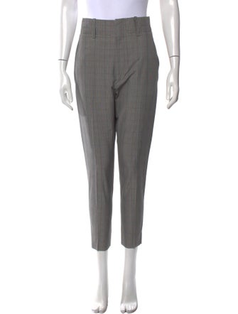 Étoile Isabel Marant Plaid Print Skinny Leg Pants