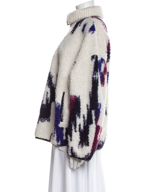 Étoile Isabel Marant Striped Faux Fur Jacket