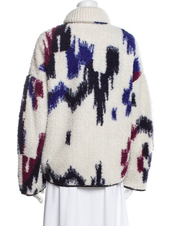 Étoile Isabel Marant Striped Faux Fur Jacket