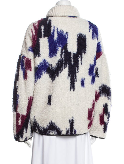 Étoile Isabel Marant Striped Faux Fur Jacket