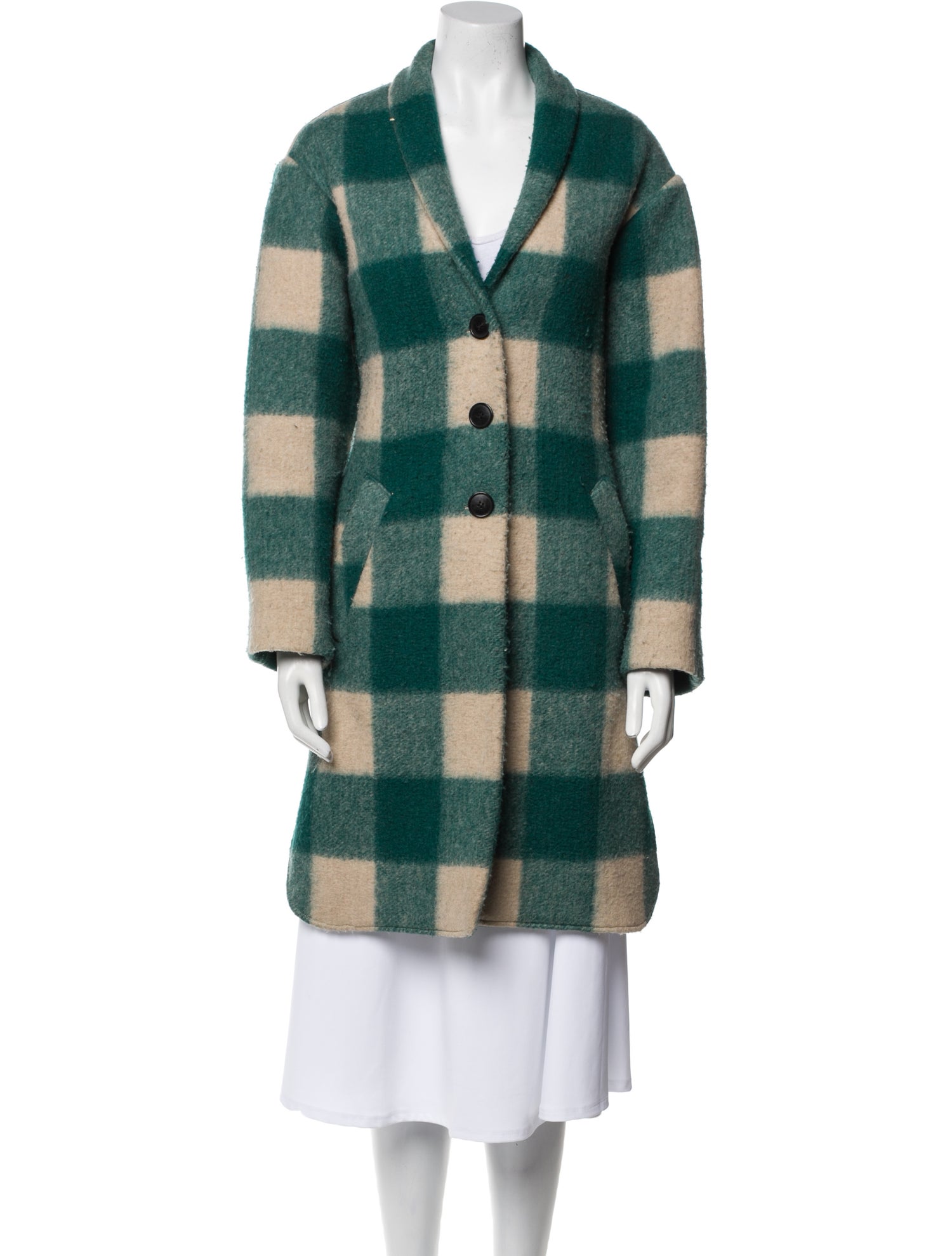 Étoile Isabel Marant Plaid Print Peacoat