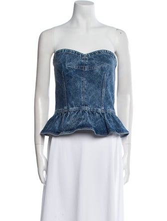 Étoile Isabel Marant Strapless Crop Top