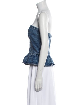 Étoile Isabel Marant Strapless Crop Top