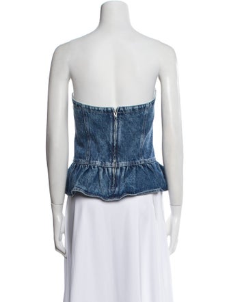 Étoile Isabel Marant Strapless Crop Top