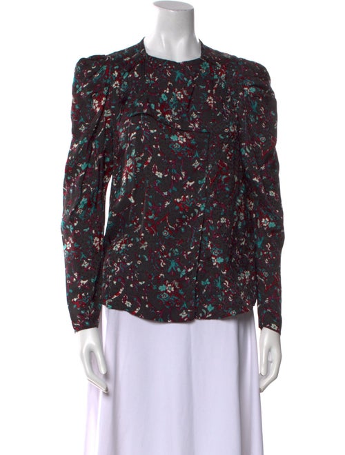 Étoile Isabel Marant Floral Print Crew Neck Blouse