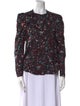 Étoile Isabel Marant Floral Print Crew Neck Blouse