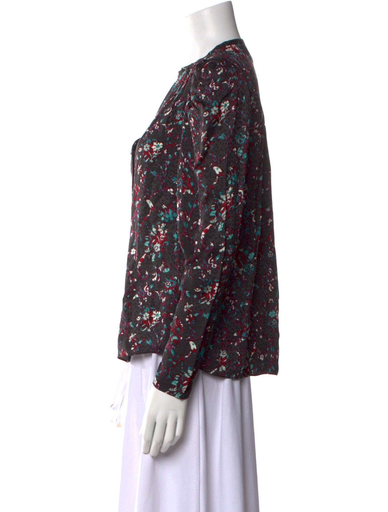 Étoile Isabel Marant Floral Print Crew Neck Blouse