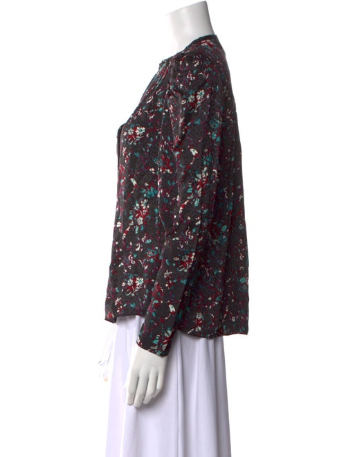 Étoile Isabel Marant Floral Print Crew Neck Blouse