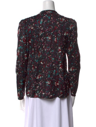 Étoile Isabel Marant Floral Print Crew Neck Blouse