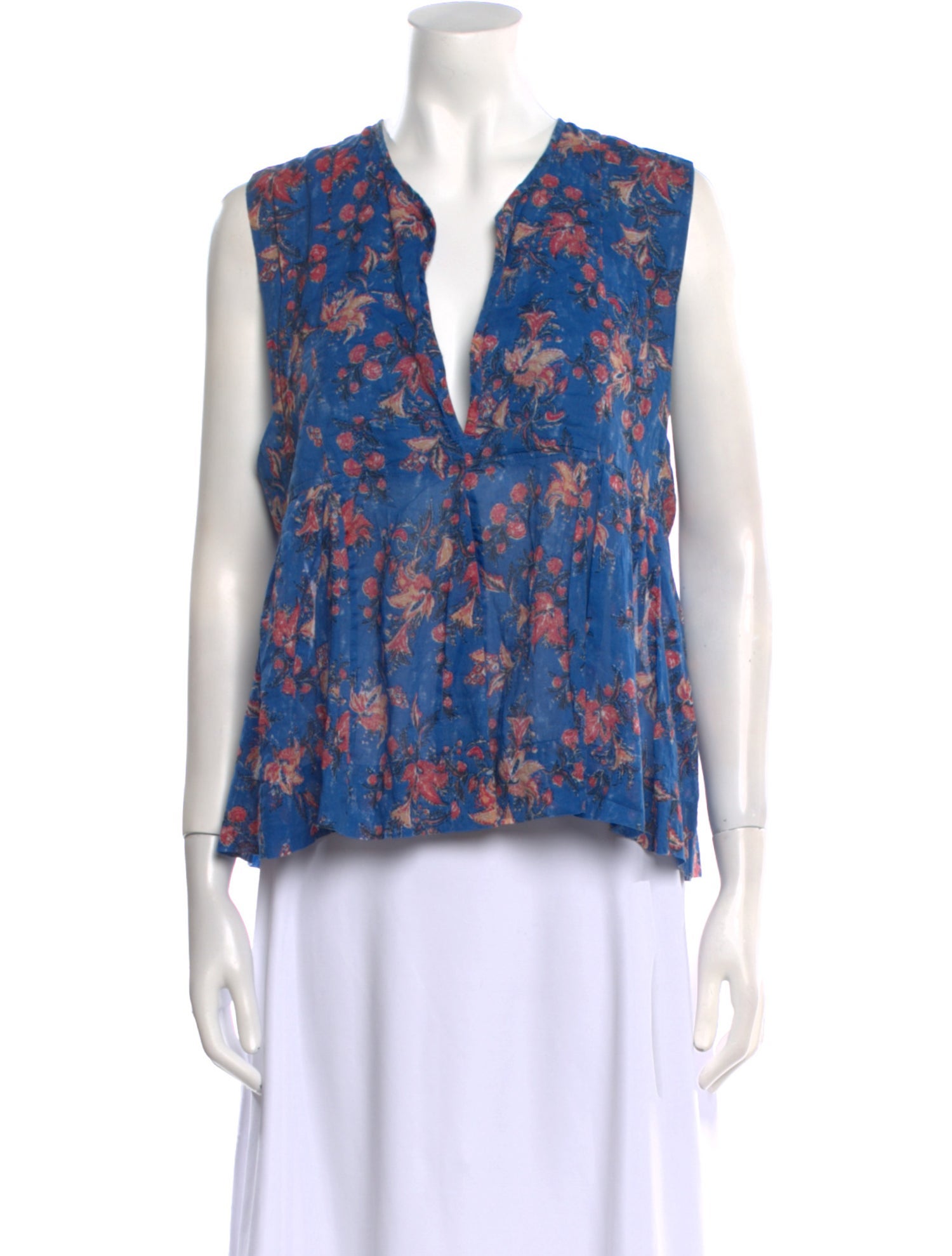 Étoile Isabel Marant Floral Print V-Neck Blouse