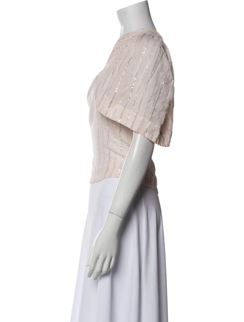 Étoile Isabel Marant Bateau Neckline Short Sleeve Crop Top