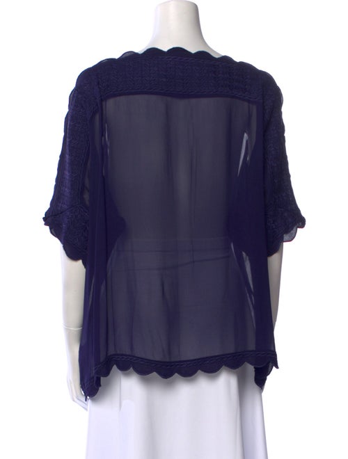 Étoile Isabel Marant Bateau Neckline Short Sleeve Blouse