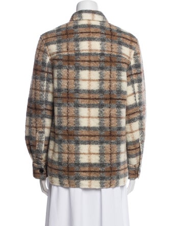 Étoile Isabel Marant Wool Plaid Print Jacket